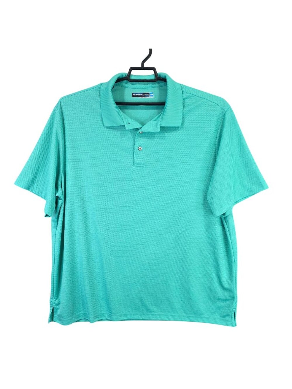 Mens Roundtree & Yorke Performance Green Polo Shirt Short Sleeve Polyester 2XB
